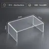 Suporte de Exibição Acrílico em Forma de U Suporte de Mesa Transparente para Figura Caixa Surpresa Bolsa Rack de Armazenamento de Amostras