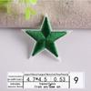 Adesivo de Tecido Bordado Bordado Selo Bordado para Computador Patch de Estrela de Cinco Pontas Multicor Médio para Decoração de Roupas Boutique DIY