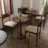 Mesa y silla de cafetería vintage combinadas, silla de tienda de postres y repostería, tienda de té con leche, restaurante americano occidental, mesa de madera maciza comercial