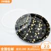 Caja de Empaque Redonda Desechable tipo Disco para Sushi con Tapa Caja para Llevar Caja de Almuerzo Plato de Empaque para Llevar Salmón Plástico