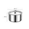 Tigela de Aço Inoxidável para Cozinhar no Vapor na Cozinha com Tampa para Cozinhar Pudim de Ovo, Tigela Multifuncional Doméstica para Cozinhar Alimentos para Bebê