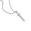 Joyería transfronteriza, collar de cruz brillante personalizado de estilo coreano, colgante de acero inoxidable de temperamento simple para hombres y mujeres, se puede escribir con letras