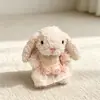 Ropa Deliciosa de Conejo Jc Vestido Dulce de Conejito Sombrero Ropa para Muñecos 20cm Vestido Floral de Gasa Color Melocotón para Muñecos de Peluche Conjunto Rosa