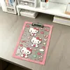 Portapapeles de plástico duro tamaño A4 con impresión a color de dibujos animados, engrosado de 2.1 mm, impermeable, para guardar exámenes
