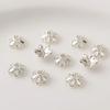 Ai Yu Preservador de Cor Banhado a Ouro 18K Flor Tampa Espaçadora Latão Pétala DIY Pulseira Colar Tampa de Contas S4032402