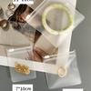 Bolsa de seda EVA gruesa de 50 piezas para guardar joyas, con cierre antioxidante, transparente, para guardar collares y pulseras.