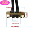 Cabo extensor para painel frontal de computador host de mesa Porta USB 2.0 Cabo do painel frontal do gabinete Porta de áudio Interface USB