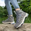 Tênis de Cano Alto para Casal Leve Respirável Sapatos para Caminhada ao Ar Livre Sapatos Casuais Modernos para Casal para Viagem Resistente ao Desgaste