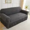 Funda de sofá jacquard con flecos transfronteriza, todo incluido, apta para todas las estaciones, tejido elástico para sala de estar, funda antipolvo para sofá de varios asientos