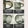 Xícaras de Chá de Vidro Cinza Fumê Espessado Resistente ao Calor, Xícaras de Chá Pequenas, Conjunto de Seis, Conjunto de Chá Kung Fu para Convidados, Uso Doméstico com Alça