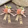 Ramilletes de boda con temática de bosque, un juego completo para los novios, incluyendo ramilletes para los padres, padrinos de boda y damas de honor, así como ramilletes de muñeca.