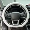 Cubierta de Felpa para Volante de Coche de Invierno Elástica Estirable Cubierta de Agarre de Felpa Transfronteriza AliExpress Sencilla Cubierta Antihielo para Agarre de Mano