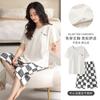 Pijama de Manga Corta para Mujer Verano Algodón 2025 Nueva Llegada Pantalón Capri para Mujer Verano Talla Grande Traje Ropa de Casa Cuello Redondo para Mujer