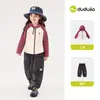 Jaqueta com Capuz Infantil Dudu Outono Moletom com Zíper para Meninas Roupa de Outono para Meninas Jaqueta de Bebê Top Roupas Infantis da Moda