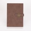 Cuaderno Retro con Rejilla de Ventana con Logo Imprimible Cuaderno de Negocios de Cuero Suministros de Oficina Juego de Actas de Reunión