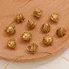 Colgante de Flor de Acero Inoxidable Chapado en Oro al Vacío Colada de Oro de 18 Quilates Colgante de Collar de Acero de Titanio Accesorios Colgantes para Pendientes de Mujer