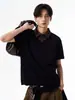Camisa Polo Manga Curta com Gola Masculina Marca Tendência Verão Camiseta Estilo Coreano Solta Moda 2026 Nova Versátil Camiseta Top