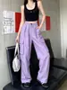 Pantalones de Trabajo de Secado Rápido Estilo Americano Personalizados Venta al por Mayor de Fábrica Cintura Alta Pierna Ancha Casual Deportivos Pantalones Paracaídas para Hombre