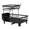 Estante de Secado y Almacenamiento Extraíble para Platos de Cocina Mesa Lateral para Fregadero Doméstico Caja de Almacenamiento para Vajilla y Palillos