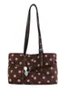 Bolso tote de moda con lunares estilo coreano, bolso de hombro de moda con bloques de color de nicho, bolso de hombro elegante y fresco de gran capacidad