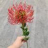 Almofada de alfinetes com flores artificiais de crisântemo dourado, flores falsas, fotografia de casamento, decoração para casa, flores de design suave, materiais e plantas