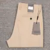 Pantalones casuales de lino puro de alta gama finos de negocios primavera y verano cómodos transpirables de lino corte recto talla grande pantalones para hombre