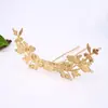 Novos Enfeites DIY Bronze Fundido Flor Trepadeira Grampo de Cabelo Material Simples Retro Acessórios de Roupa