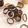 Diadema Banda de Goma para Niña Lazo para Mujer Alta Elasticidad Duradero Goma para el Cabello Adorno para el Cabello Cuerda para el Cabello Cubierta de Cuero Banda Negra para el Cabello Negra