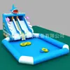 Puesto Cuadrado Equipo de Diversión Cama Elástica Pedir Tobogán Inflable Grande para Castillo Infantil Estanque de Pesca Listo para Usar