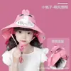 Ventilador Doble Recargable Kulomi Ventilador para Niños Sombrero Sombrilla de Verano Sombrero Protector Solar para Niños y Niñas Sombrero de Sol con Protección UV