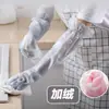 Guantes de Plástico de Goma Impermeables con Patrón Imprimible para Lavar Platos, Limpieza del Hogar, para Mujer