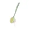 Cepillo trasero de doble cara cepillo de baño cerdas suaves cepillo de baño mango largo rascador de espalda cepillo de baño para fregar lodo colgable con flor de baño cepillo de esponja de baño