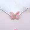 Encaje de Malla Iridiscente Bordado Mariposa Accesorios Hechos a Mano de Alto Grado Tocado Hecho a Mano Tela para Disfraz Antiguo Parche Parche DIY