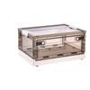 Caja de almacenamiento de plástico transparente con tapa, para juguetes, ropa y más, extragrande, de plástico grueso y con ruedas.
