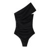 Traje de baño de una pieza de malla de seda sexy de diseño abierto para mujeres europeas y americanas de primavera y verano 2025 (2856008)