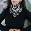 Bufanda Caliente Nueva 2026, Bufanda de Seda, Bufanda Cuadrada, Bufanda Triangular con Hebilla Magnética, Bufanda de Algodón y Lino, Moderna y Versátil con un Toque de Alta Gama