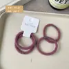 2 Elásticos de Pelúcia Básicos Versáteis Montados em Cartão, Bolas de Rabo de Cavalo Simples, Macias e Altamente Elásticas, Elásticos para Cabelo para Mulheres