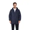 Roupa de Trabalho Impermeável com Capuz e Forro de Fleece Plus Size para Comércio Exterior Transfronteiriço, Casaco Resistente a Óleo e Sujeira para Homens com Logotipo Personalizado
