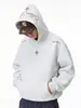 Sudadera con capucha Han Lu estilo callejero americano, peso pesado, bordado de letras para hombre, chaqueta hoodie casual cálida de otoño e invierno