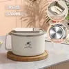 Temporada de Volta às Aulas Tigela para Macarrão Instantâneo Ramen Estilo Japonês em Aço Inoxidável 304 com Drenagem, Grande Capacidade, Alça e Tampa Marmita