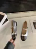 Sapatos Femininos Prateados Pequenos e Perfumados Estilo Francês Planos 2025 Novos Sapatos de Ballet Mary Jane para Primavera e Verão Sapatos de Festa