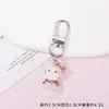 Nuevo Llavero Colgante de Cuentas Perler Gato KT Estampado de Leopardo Colgante de Lazo Lindo DIY Hebilla de Puerta Accesorios para Bolsas Adorno Colgante