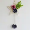 Colgante de pared de cinco estrellas colgante de pared simulado traje colgante de pared flor artificial de plástico cesta colgante decoración de pared interior pared interior decoración escolar Floricultura