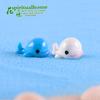 Delfín Blanco delfín muñeco Musgo micro paisajismo decoración zakka resina decoración manualidades decoración