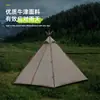 Tienda de Campaña India Puntiaguda Personalizada para Exteriores Tela Oxford Engrosada Protección Solar y a Prueba de Lluvia Pirámide Tienda para Tour en Coche