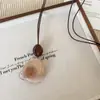 Acessórios: Colar de Garrafa de Vinho de Madeira, Pingente de Madeira de Ágar, Corrente Longa para Suéter, Corrente para Suéter de Outono e Inverno, Luxo Leve, Design de Madeira de Alta Qualidade
