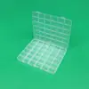 Caja de Almacenamiento Transparente de 36 Compartimentos para Organizar Joyería, Cuentas de Cera, Cajas de Plástico para Clasificar Cuentas Pequeñas y Cuentas Perler