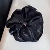 Goma de Pelo Plisada Grande Estilo Coreano, Fresca y Dulce, Accesorio Irregular de Tela Hecho a Mano para el Cabello