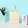 Bolsa de Lona Premium Sense Publicidade de Bem-Estar Público Sacola de Compras Acompanhamento Reunião Anual da Empresa Bolsa de Lona Branca Personalização