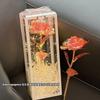 Novo Buquê Colorido Brilhante de Rosas Simulação Flor Eterna Enfeites Decorativos Adereços para Fotos Presente de Aniversário para Namorada